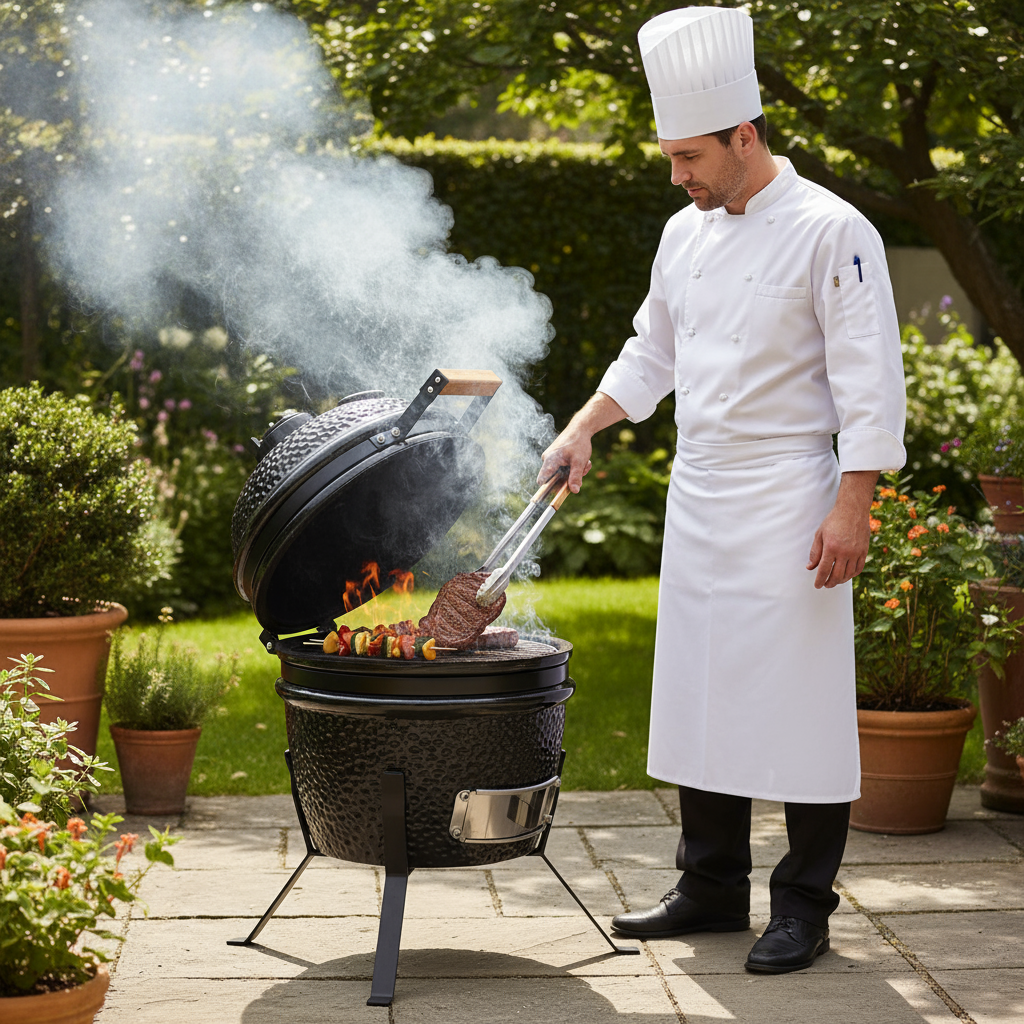 Petit Barbecue Kamado Céramique 56 cm